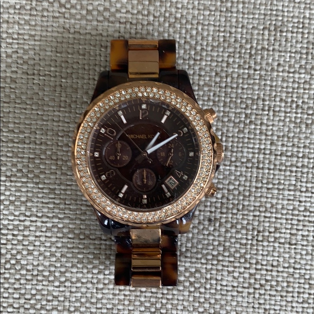 Tortoise Michael Kors watch
